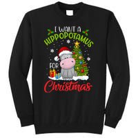 I Want A Hippopotamus For Christmas Xmas Hippo Tall Sweatshirt