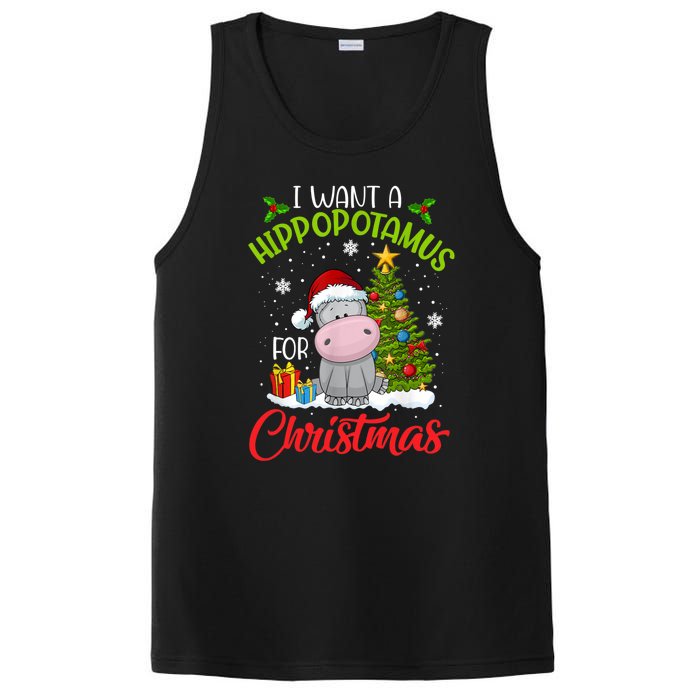 I Want A Hippopotamus For Christmas Xmas Hippo PosiCharge Competitor Tank