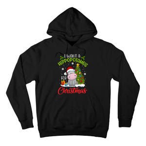 I Want A Hippopotamus For Christmas Xmas Hippo Tall Hoodie