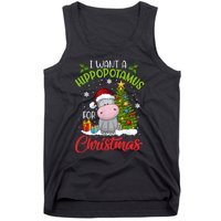 I Want A Hippopotamus For Christmas Xmas Hippo Tank Top