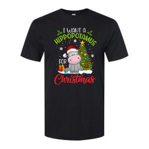 I Want A Hippopotamus For Christmas Xmas Hippo Softstyle CVC T-Shirt