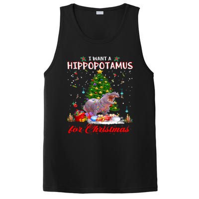 I Want A Hippopotamus For Christmas Xmas Hippo For Funny Gift PosiCharge Competitor Tank