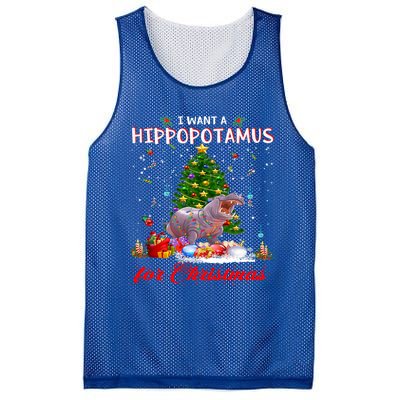 I Want A Hippopotamus For Christmas Xmas Hippo For Funny Gift Mesh Reversible Basketball Jersey Tank