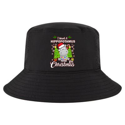 I Want A Hippopotamus For Christmas Xmas Pajama Costume Cute Gift Cool Comfort Performance Bucket Hat