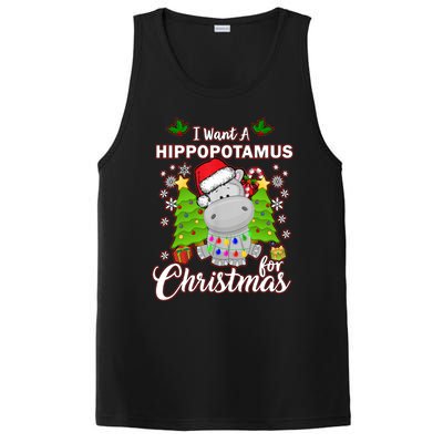 I Want A Hippopotamus For Christmas Xmas Pajama Costume Cute Gift PosiCharge Competitor Tank