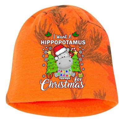 I Want A Hippopotamus For Christmas Xmas Pajama Costume Cute Gift Kati - Camo Knit Beanie