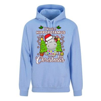 I Want A Hippopotamus For Christmas Xmas Pajama Costume Cute Gift Unisex Surf Hoodie