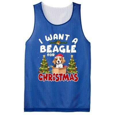 I Want A Beagle For Christmas Funny Beagle Mom Dog Lover Dad Cool Gift Mesh Reversible Basketball Jersey Tank