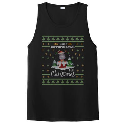 I Want A Hippopotamus For Christmas Xmas Cute Funny Cool Gift PosiCharge Competitor Tank