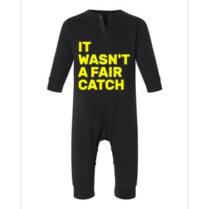 It Wasn't A Fair Catch  Infant Fleece One Piece