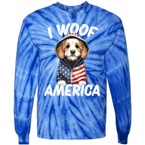 I Woof America Gift Tie-Dye Long Sleeve Shirt