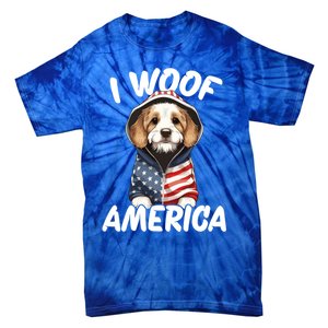 I Woof America Gift Tie-Dye T-Shirt