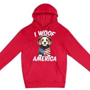 I Woof America Gift Premium Pullover Hoodie