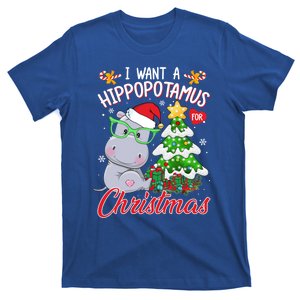 I Want A Hippopotamus For Christmas Xmas Hippo For Gift T-Shirt