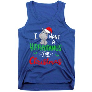 I Want A Hippopotamus For Christmas Xmas Cute Hippo Cute Cute Gift Tank Top