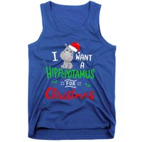 I Want A Hippopotamus For Christmas Xmas Cute Hippo Cute Cute Gift Tank Top