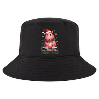 I Want A Moo Deng For Christmas Cool Comfort Performance Bucket Hat