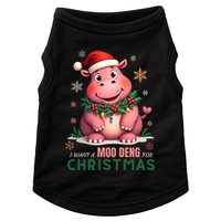 I Want A Moo Deng For Christmas Doggie Tank