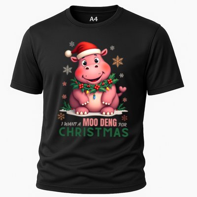I Want A Moo Deng For Christmas Performance Shirt