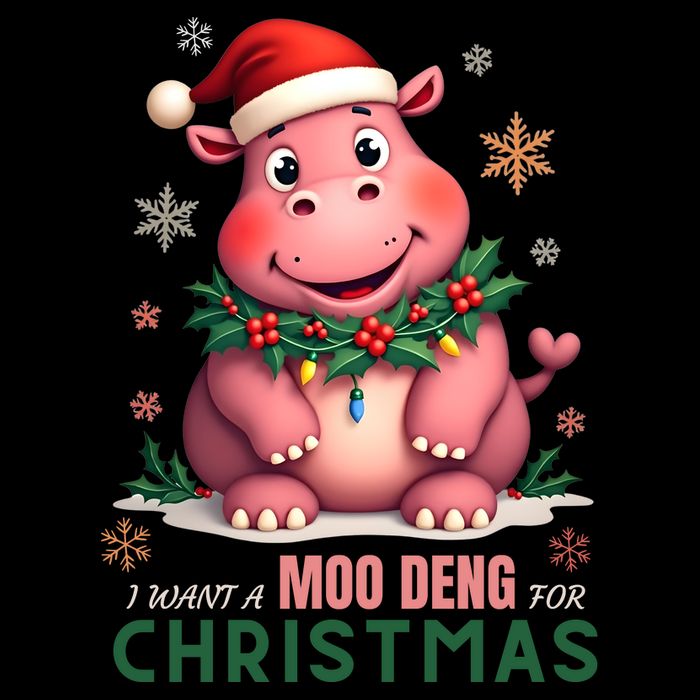 I Want A Moo Deng For Christmas Impact Tech Backpack