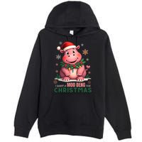 I Want A Moo Deng For Christmas Premium Pullover Hoodie