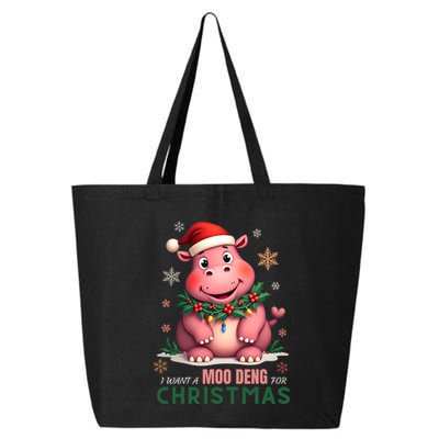 I Want A Moo Deng For Christmas 25L Jumbo Tote