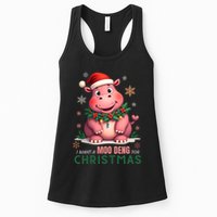 I Want A Moo Deng For Christmas Womens Tank Top