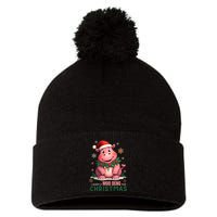 I Want A Moo Deng For Christmas Pom Pom 12in Knit Beanie