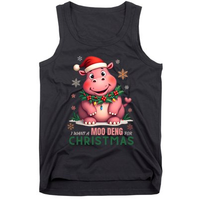 I Want A Moo Deng For Christmas Tank Top