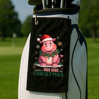 I Want A Moo Deng For Christmas Golf Towel