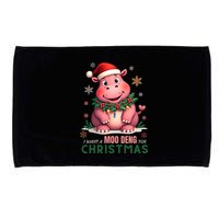 I Want A Moo Deng For Christmas Microfiber Hand Towel