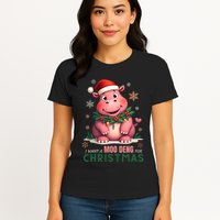 I Want A Moo Deng For Christmas Womens T-Shirt