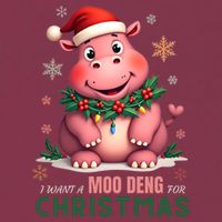 I Want A Moo Deng For Christmas 16oz Travel Tumbler