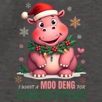 I Want A Moo Deng For Christmas Vector Backpack