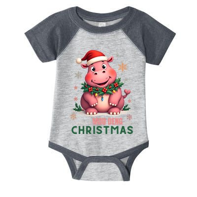 I Want A Moo Deng For Christmas Infant Baby Jersey Bodysuit
