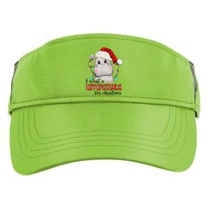 I Want A Hippopotamus For Christmas Xmas Adult Drive Performance Visor