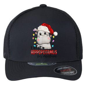 I Want A Hippopotamus For Christmas Xmas Flexfit Unipanel Trucker Cap