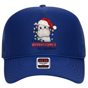 I Want A Hippopotamus For Christmas Xmas High Crown Mesh Back Trucker Hat