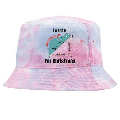 I Want A Hippopotamus For Christmas Tie-Dyed Bucket Hat