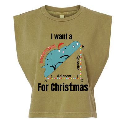 I Want A Hippopotamus For Christmas Garment-Dyed Women's Muscle Tee