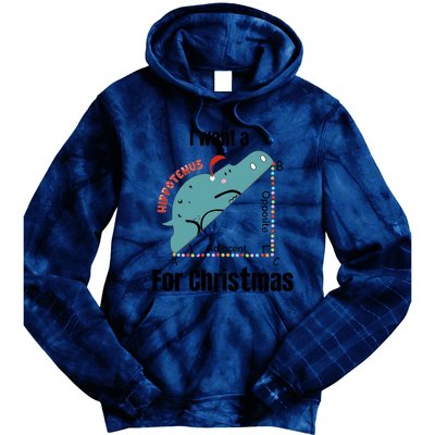 I Want A Hippopotamus For Christmas Tie Dye Hoodie