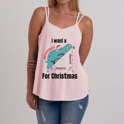 I Want A Hippopotamus For Christmas Women's Strappy Tank