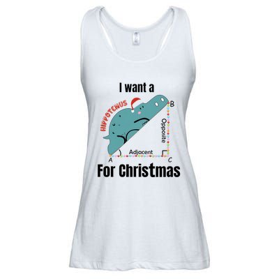 I Want A Hippopotamus For Christmas Ladies Essential Flowy Tank