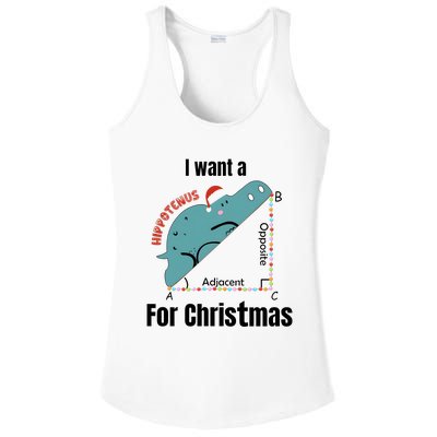 I Want A Hippopotamus For Christmas Ladies PosiCharge Competitor Racerback Tank