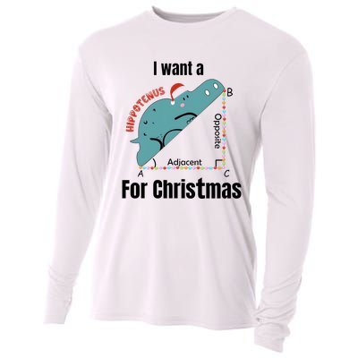 I Want A Hippopotamus For Christmas Cooling Performance Long Sleeve Crew