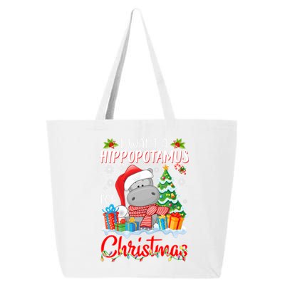 I Want A Hippopotamus For Christmas Xmas Hippo For Gift 25L Jumbo Tote