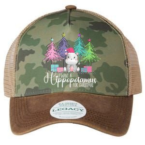 I Want A Hippopotamus For Christmas Xmas Hippo For Women Legacy Tie Dye Trucker Hat