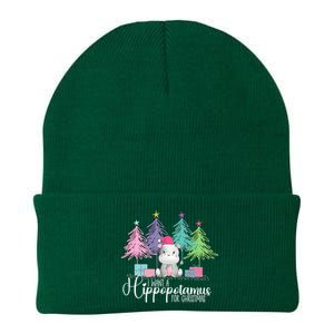 I Want A Hippopotamus For Christmas Xmas Hippo For Women Knit Cap Winter Beanie