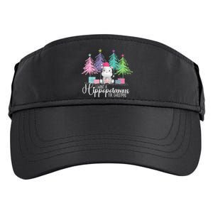 I Want A Hippopotamus For Christmas Xmas Hippo For Women Adult Drive Performance Visor