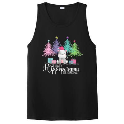 I Want A Hippopotamus For Christmas Xmas Hippo For Women PosiCharge Competitor Tank